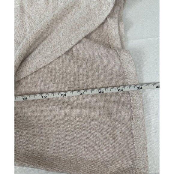 Chicos SZ 1 M 8 Cozy Front Tie dolman batwing sleeve draped Cardigan Blush Pink - Picture 12 of 12